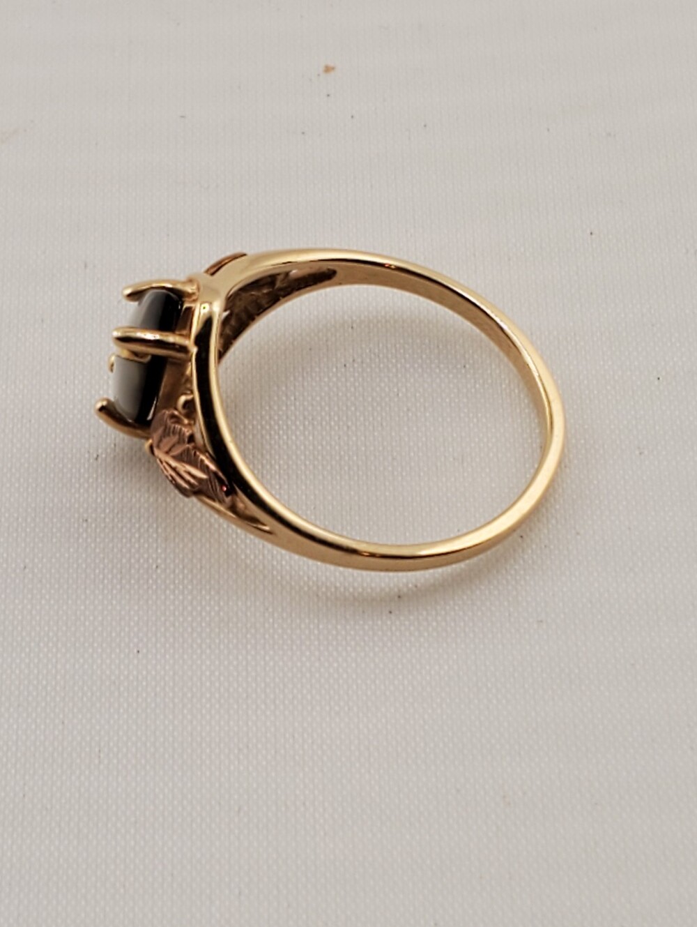 10k Black Hills Gold MOP Ring 6.75 - Picture 6 of 11